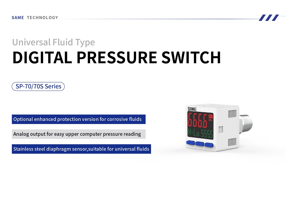electronic pressure switch with display